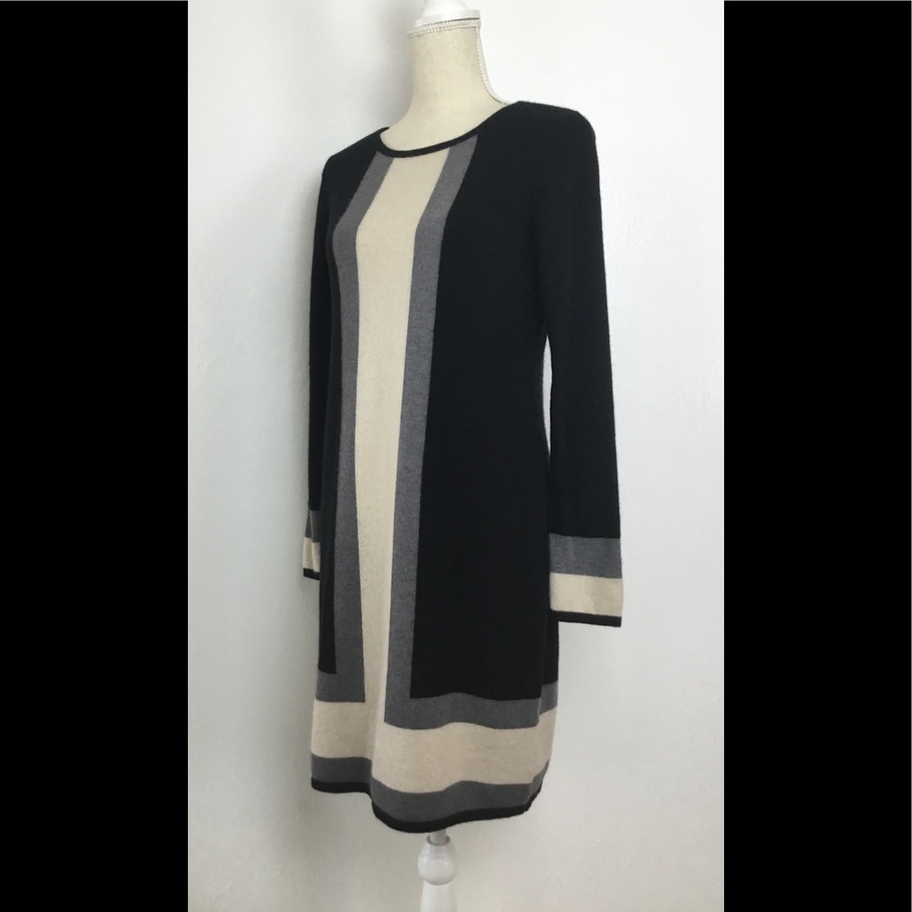 BLACK Saks 5th Avenue Dress Cashmere - Picture 3 of 4